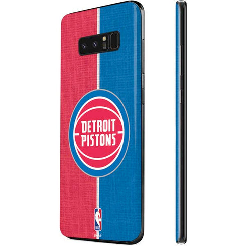 NBA Detroit Pistons Canvas Galaxy Note 8 Skin