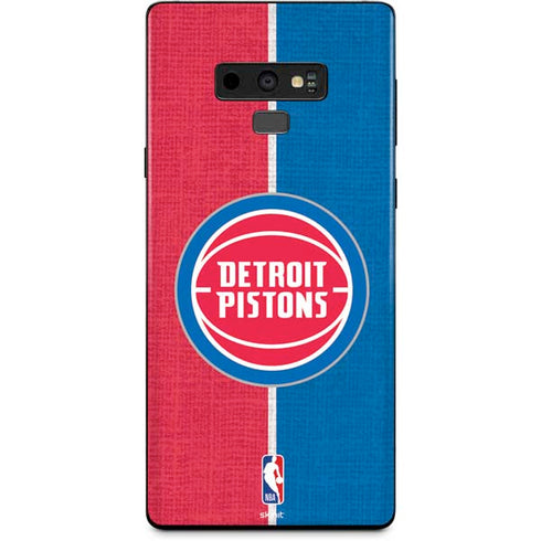 NBA Detroit Pistons Canvas Galaxy Note 9 Skin