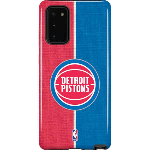 NBA Detroit Pistons Canvas Galaxy Note20 5G Pro Case