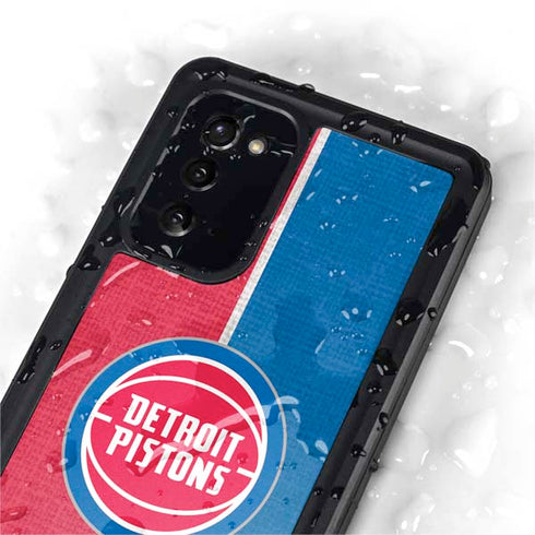 NBA Detroit Pistons Canvas Galaxy Note20 5G Waterproof Case