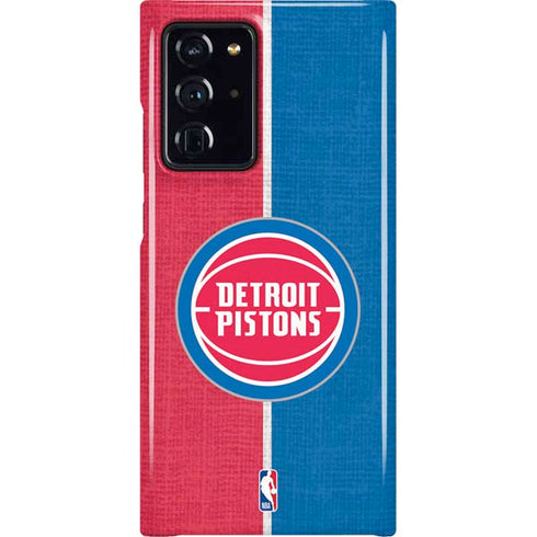 NBA Detroit Pistons Canvas Galaxy Note20 Ultra 5G Lite Case
