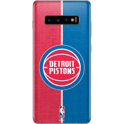 NBA Detroit Pistons Canvas Galaxy S10 Plus Skin