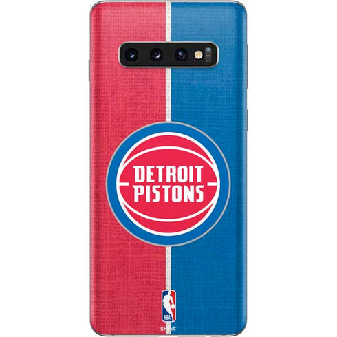 NBA Detroit Pistons Canvas Galaxy S10 Skin