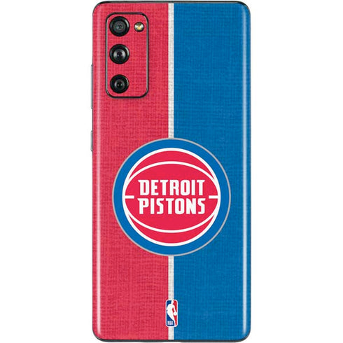 NBA Detroit Pistons Canvas Galaxy S20 Fan Edition Skin