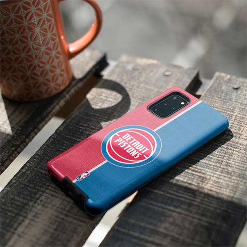 NBA Detroit Pistons Canvas Galaxy S20 Plus Pro Case
