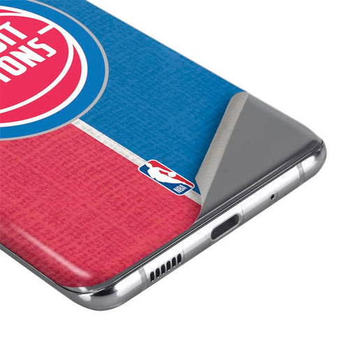NBA Detroit Pistons Canvas Galaxy S20 Plus Skin
