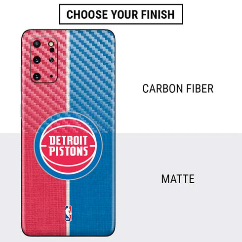 NBA Detroit Pistons Canvas Galaxy S20 Plus Skin