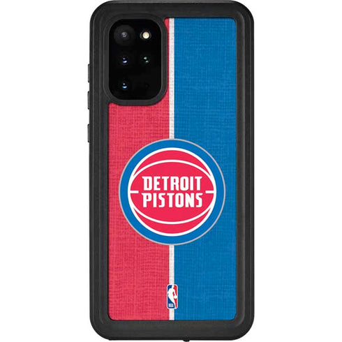 NBA Detroit Pistons Canvas Galaxy S20 Plus Waterproof Case