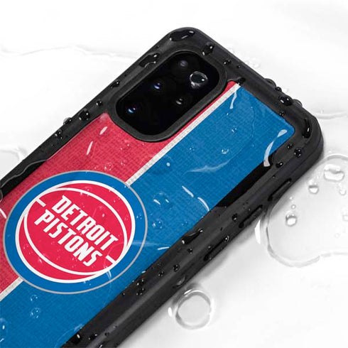 NBA Detroit Pistons Canvas Galaxy S20 Plus Waterproof Case