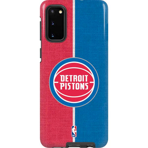 NBA Detroit Pistons Canvas Galaxy S20 Pro Case