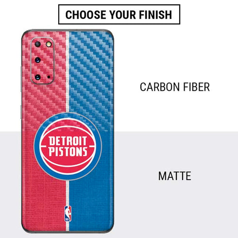 NBA Detroit Pistons Canvas Galaxy S20 Skin