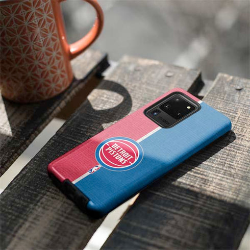 NBA Detroit Pistons Canvas Galaxy S20 Ultra 5G Pro Case