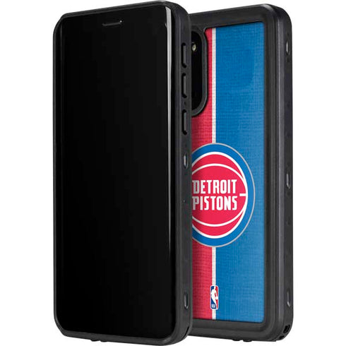 NBA Detroit Pistons Canvas Galaxy S20 Waterproof Case