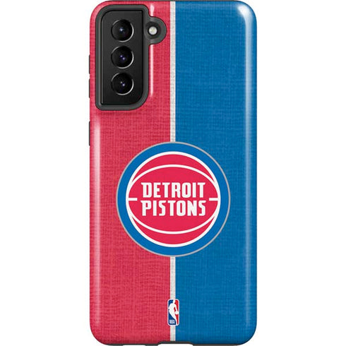 NBA Detroit Pistons Canvas Galaxy S21 Plus 5G Pro Case