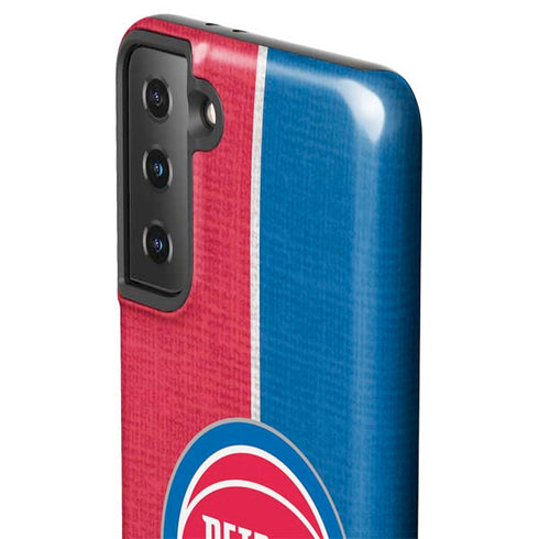 NBA Detroit Pistons Canvas Galaxy S21 Plus 5G Pro Case
