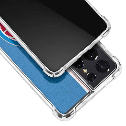NBA Detroit Pistons Canvas Galaxy S21 Ultra 5G Clear Case