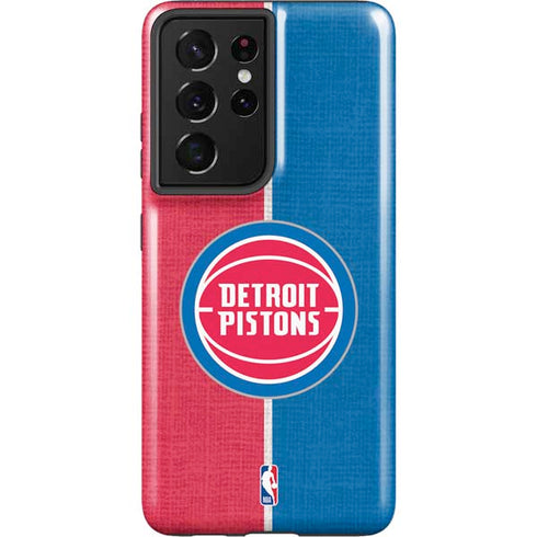 NBA Detroit Pistons Canvas Galaxy S21 Ultra 5G Pro Case