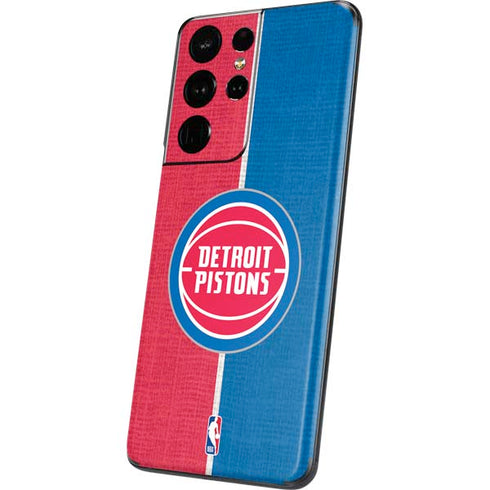 NBA Detroit Pistons Canvas Galaxy S21 Ultra 5G Skin