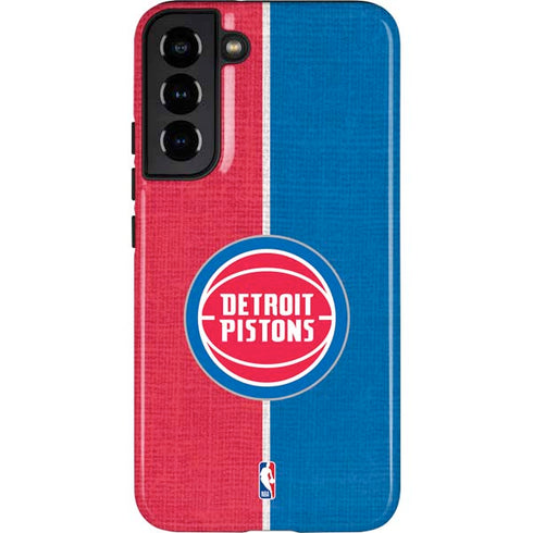 NBA Detroit Pistons Canvas Galaxy S22 Plus Pro Case