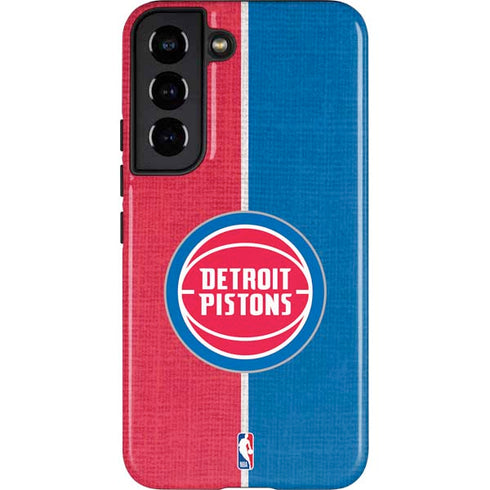 NBA Detroit Pistons Canvas Galaxy S22 Pro Case