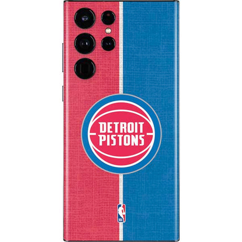 NBA Detroit Pistons Canvas Galaxy S22 Ultra Skin