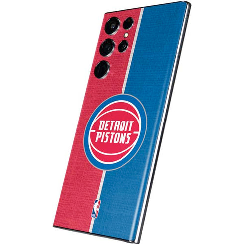 NBA Detroit Pistons Canvas Galaxy S22 Ultra Skin