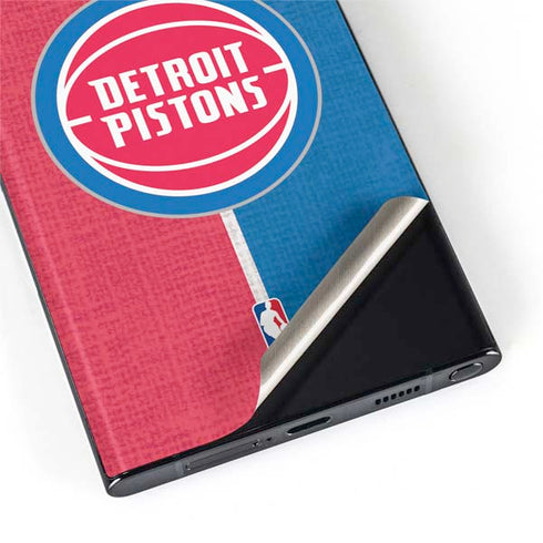 NBA Detroit Pistons Canvas Galaxy S22 Ultra Skin