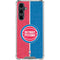 NBA Detroit Pistons Canvas Galaxy S23 FE Clear Case