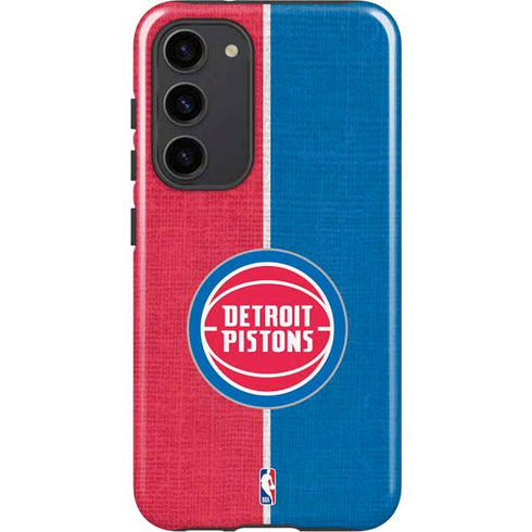 NBA Detroit Pistons Canvas Galaxy S23 Plus Pro Case