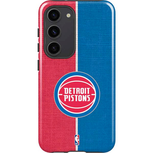 NBA Detroit Pistons Canvas Galaxy S23 Pro Case