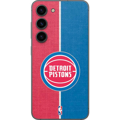 NBA Detroit Pistons Canvas Galaxy S23 Skin