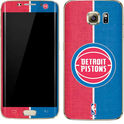 NBA Detroit Pistons Canvas Galaxy S7 Edge Skin