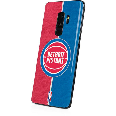 NBA Detroit Pistons Canvas Galaxy S9 Plus Skin