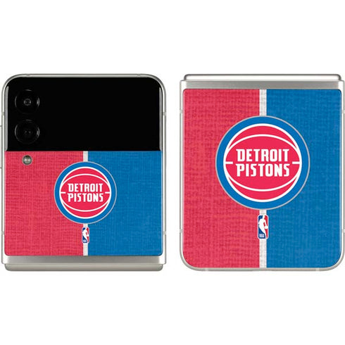 NBA Detroit Pistons Canvas Galaxy Z Flip3 5G Skin