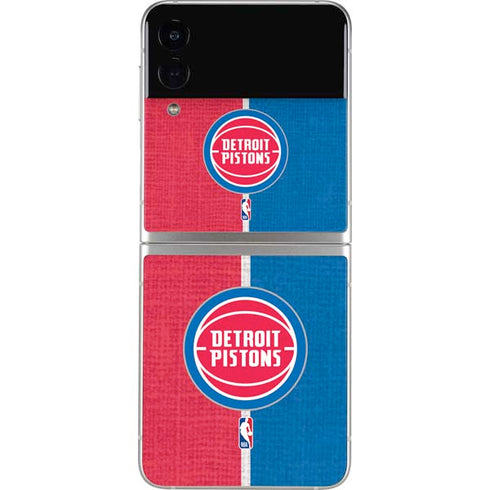 NBA Detroit Pistons Canvas Galaxy Z Flip3 5G Skin