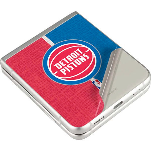 NBA Detroit Pistons Canvas Galaxy Z Flip3 5G Skin