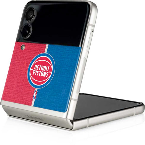 NBA Detroit Pistons Canvas Galaxy Z Flip4 5G Skin