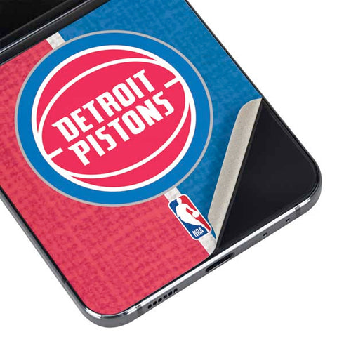 NBA Detroit Pistons Canvas Galaxy Z Flip5 5G Skin
