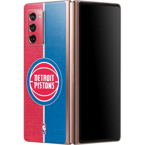 NBA Detroit Pistons Canvas Galaxy Z Fold2 5G Skin
