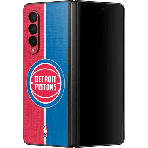 NBA Detroit Pistons Canvas Galaxy Z Fold3 5G Skin