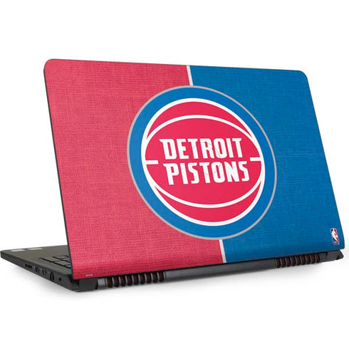 NBA Detroit Pistons Canvas Dell Inspiron Skin