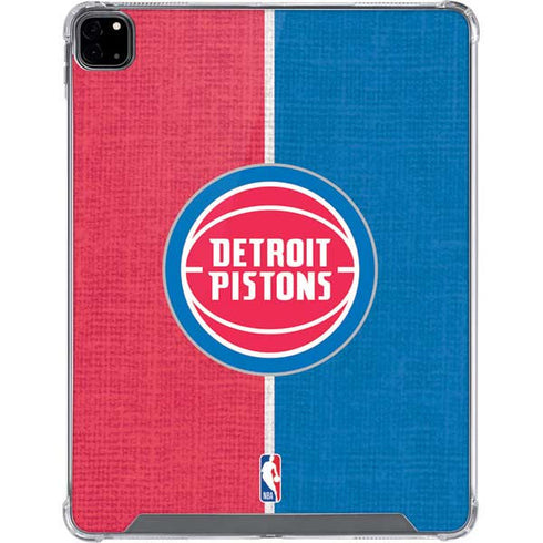 NBA Detroit Pistons Canvas iPad Pro 12.9in (2020) Clear Case