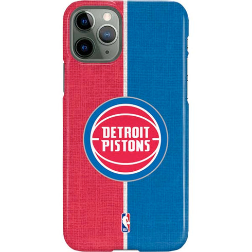 NBA Detroit Pistons Canvas iPhone 11 Pro Lite Case