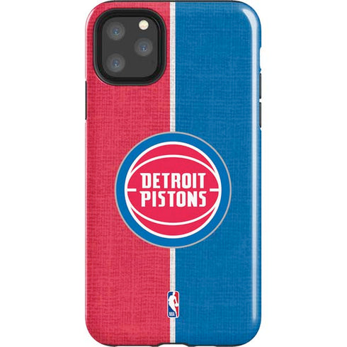 NBA Detroit Pistons Canvas iPhone 11 Pro Max Impact Case