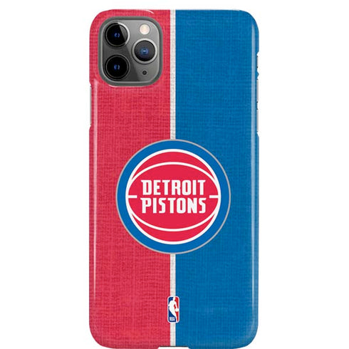 NBA Detroit Pistons Canvas iPhone 11 Pro Max Lite Case