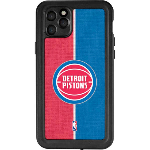 NBA Detroit Pistons Canvas iPhone 11 Pro Max Waterproof Case