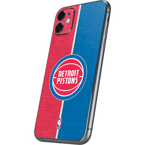 NBA Detroit Pistons Canvas iPhone 11 Skin