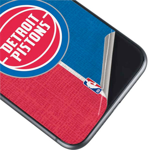 NBA Detroit Pistons Canvas iPhone 11 Skin