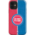NBA Detroit Pistons Canvas iPhone 12 Impact Case