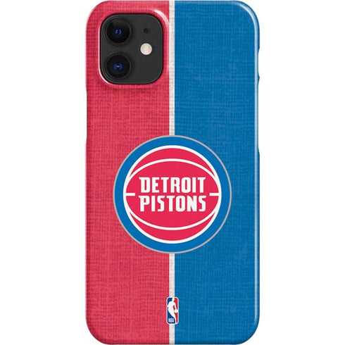 NBA Detroit Pistons Canvas iPhone 12 Mini Lite Case